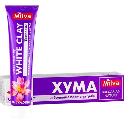Milva Избелваща паста за зъби с хума, 75 ml