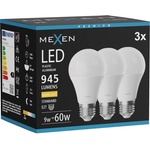Mexen Nova 3x LED крушка E27, A60, 9W, Топла - 3000K, 945 lm - L100-E27-0930-01x03 (L100-E27-0930-01x03)