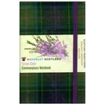 The Gresham Publishing Co. Ltd Waverley S. T. (M): Heather Pocket Genuine Tartan Cloth Commonplace Notebook