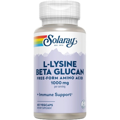 SOLARAY Лизин, бета-глюкан и маслинов лист - 60 капсули