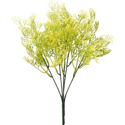 ZELEŇ ŽLTÉ DROBNÉ GULIČKY 32CM