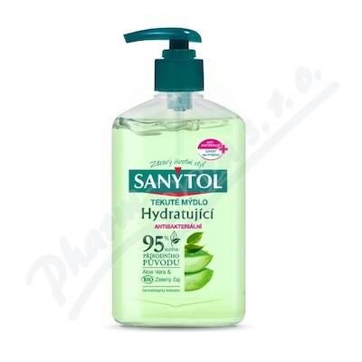 Sanytol dezinfekční hydratující mýdlo zelený čaj & aloe vera 250 ml