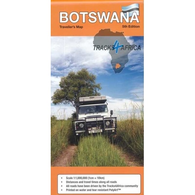 Craenen BBV distribuce mapa Botswana 1:1 mil. voděodolná Track 4x4