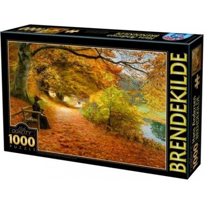 D-Toys Brendekilde A Wooded Path in Autumn 1000 dielov