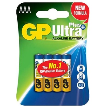 GP Batteries Алкална батерия gp ultra plus lr03 aaa -4 бр. в опаковка- блистер 1.5v (gp-ba-24aup-u4)