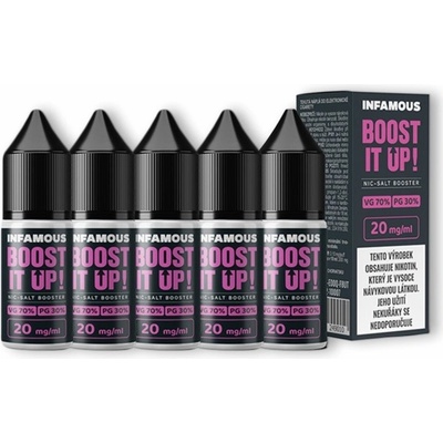 Infamous Liqonic NicSalt DL booster 70/30 20 mg 5x10 ml