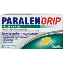 Paralen Grip chrípka a kašeľ tbl flm 24x500 mg/15 mg/5 mg
