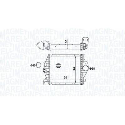 CHLADIČ TURBA, INTERCOOLER MAGNETI MARELLI 351319204220