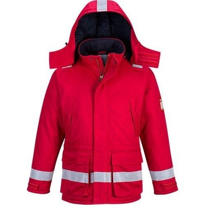 Portwest FR59 Nehorľavá antistatická zimná bunda červená
