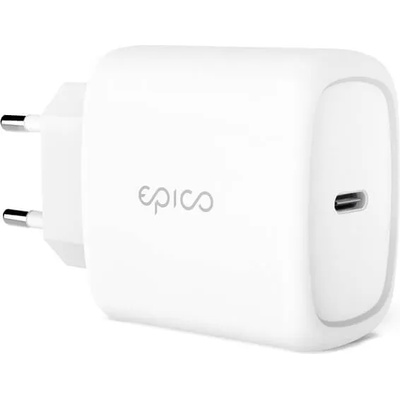 Бързо Зарядно с USB-C за iPhone, Epico 220v PD3.0 20W, Бял (9915111100033)