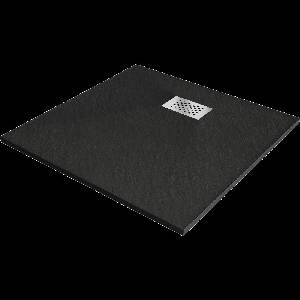 Mexen Hugo Квадратен душ 80 x 80 см SMC, черен, маскировка инокс - 42708080-X (42708080-X)