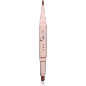 PUPA Vamp! Creamy Duo червило и молив за контур за устни 2 в 1 цвят 002 Medium Nude 0.8 гр