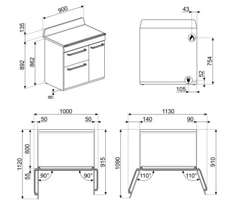 Smeg TR93BL