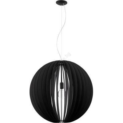 EGLO 63254 - Пендел COSSANO PRO 1xE27/60W/230V Ø 70 см черен (EG63254)