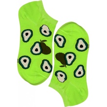 Crazy Pears členkové bavlnené ponožky ECC2001 signálna zelená
