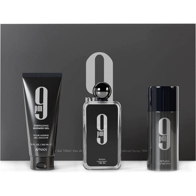 Afnan 9 pm EDP 100 ml + sprchový gel 150 ml + deospray 150 ml dárková sada – Zboží Dáma