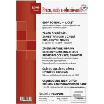 Práca, mzdy a odmeňovanie 5-2019
