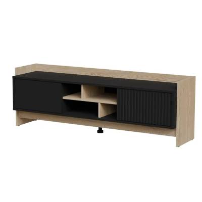 Cama MEBLE Cama RTV PORTO 2D шкаф 150x38x50 дъб/черен (PORTO 473505)