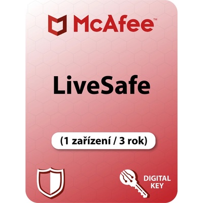 MCAFEE LIVESAFE 1 lic. 3 ROKY (MLS-3Y1D)