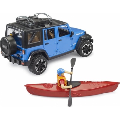 Bruder 2529 Jeep Wrangler Rubicon s kajakem a figurkou