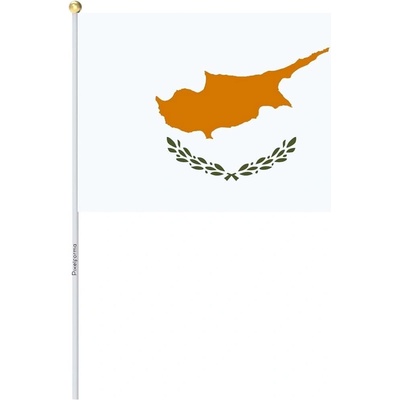 Vlajka Cyprus 14 x 21 cm na plastovej tyčke