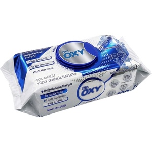  Mr. oxy, Многофункционални кърпички за повърхности - Син лотос, 100 бр