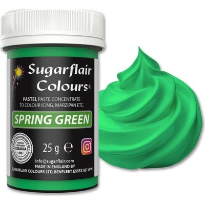 Sugarflair Pastelová gélová farba Spring Green 25 g