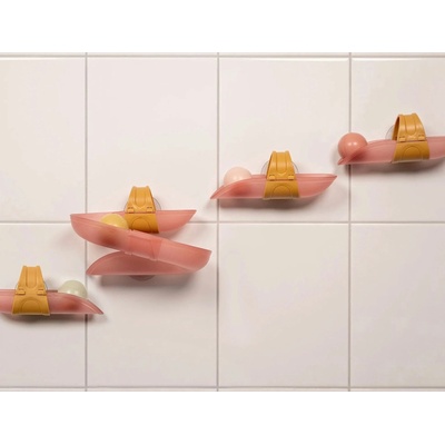 Little Dutch Играчка за баня Little Dutch - Писта с топчета за стена, Pink (2010455)