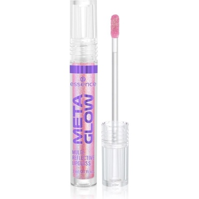Essence META GLOW MULTI-REFLECTIVE lesk na pery s holografickým efektom 03 Pink Vision 3 ml