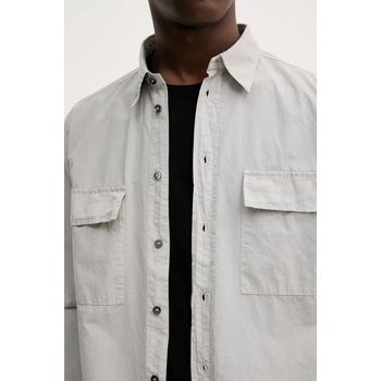 Barena venezia Памучна риза BARENA VENEZIA Camicia Mola мъжка в сиво със стандартна кройка с класическа яка CAU5075.2586 (CAU5075.2586)