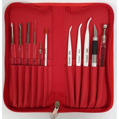 Kompletná sada na modelovanie Silvia Mancini červené puzdro - Cerart