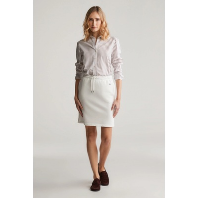 Gant Reg Shield Skirt tepláková sukňa Eggshell