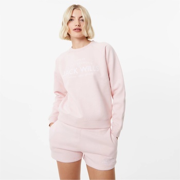 Image 1 of Jack Wills Блуза Jack Wills Hunston Graphic Crew Neck Sweatshirt - Soft Pink