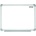 Office products Бяла магнитна дъска с алуминиева рамка 120х240см