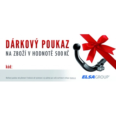 Dárkový poukaz ELSA GROUP v hodnotě 500 Kč