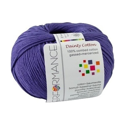 Performance Bavlněná příze Dainty Cotton 75 - fialová
