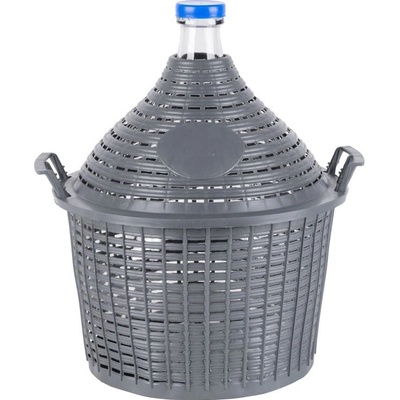 Demižón Strend Pro Cada Inco, 15 lit. skleněný demižón na víno a kořalku, plastový kryt ST221426