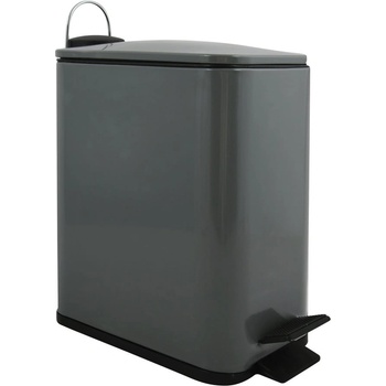 spirella Тъмносиво стоманено кошче за боклук с педал 5 l Erik - Spirella (10.21480)