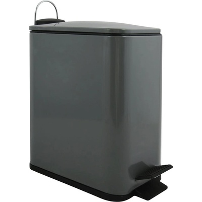 spirella Тъмносиво стоманено кошче за боклук с педал 5 l Erik - Spirella (10.21480)