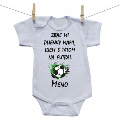 Boodyy Body s krátkym rukávom Idem s tatom na futbal