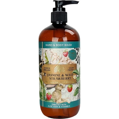 English Soap Company umývací gél na ruky a telo Jazmín & Lesné jahody 500 ml