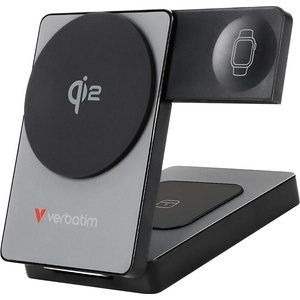 Verbatim Foldable 3-in-1 Qi2 Magnetic Wireless Power Bank 5000 mAh Grey (32294) - gtcomputers