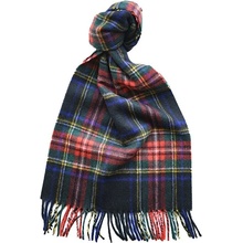 Joshua Ellis 1767 Joshua Ellis Classic Tartan Check Scarf Black