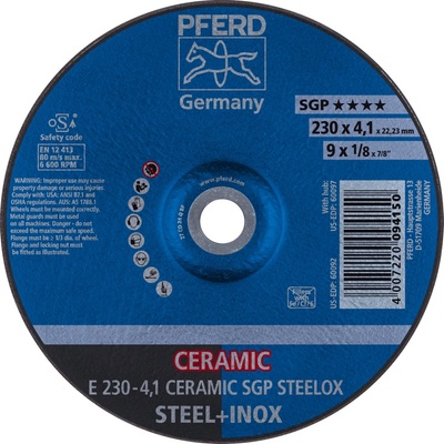 Pferd Brúsny kotúč 230 x 4,1 x 22,23 mm 4007220094150