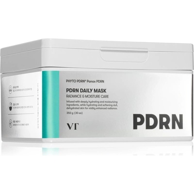 VT Cosmetics PDRN Daily Mask хидратираща платнена маска за освежаване и изглаждане на кожата голяма опаковка 30 бр