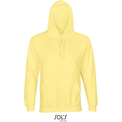 Sol's Condor Unisex mikina s kapuc. žltá light