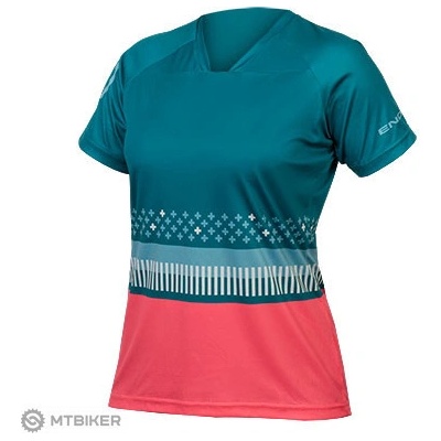 Endura Singletrack Print krátky rukáv Spruce Green dámske