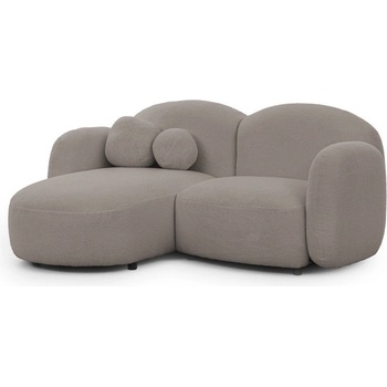 ROPEZ Сив ъглов диван от букле (ляв ъгъл) Orbit - Ropez (Orbit A+OT+1,5+A Quelle 83 Standard)