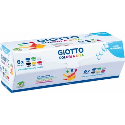 GIOTTO Be-Bé Комплект за рисуване с пръсти Смес 6 x 100 ml 6 (F534100)