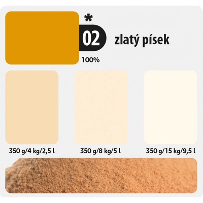Kittfort Color Line 2v1 tekutá tónovací a malířská barva 02 Zlatý písek 350 g